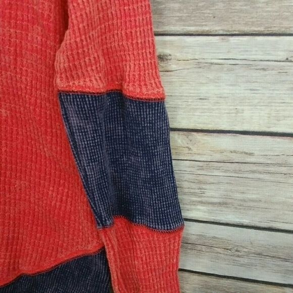 Free People We The Free Diamond Dozen Waffle Thermal Size Large - Picture 3 of 6